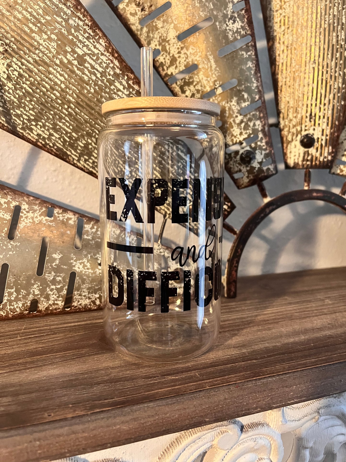 Expensive & Difficult Glass Can Tumbler