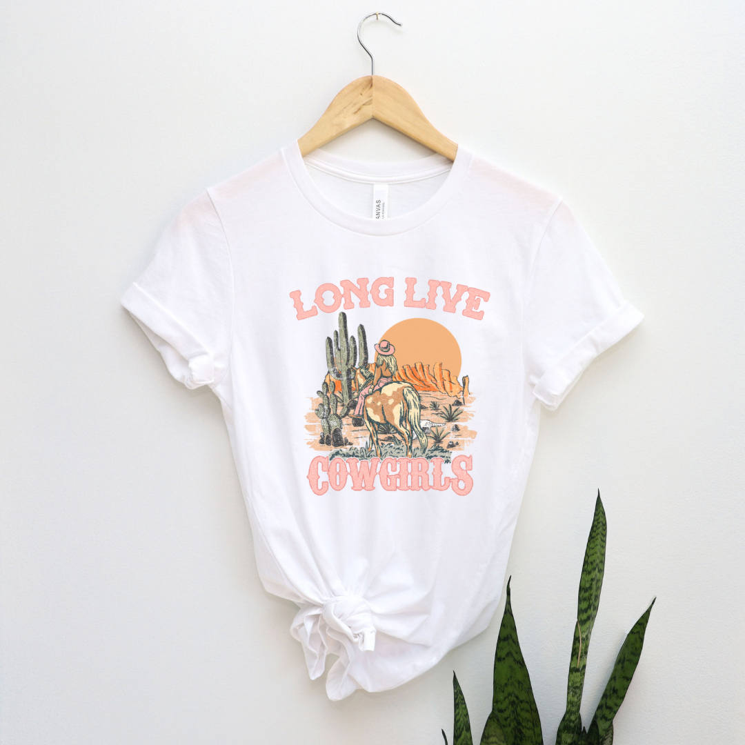 Long Live Cowgirls Tee for Her or Transfer