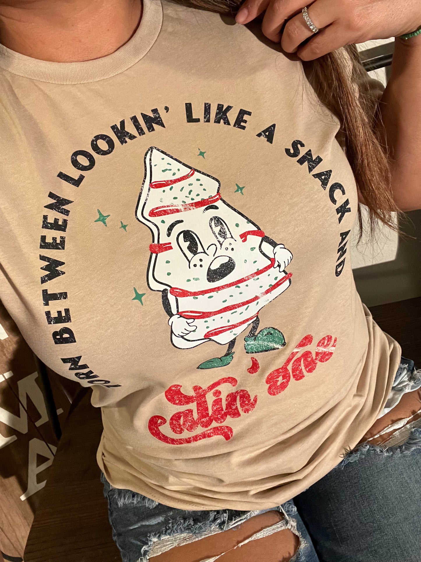 Torn between lookin’ like a snack Tee for Her or Transfer
