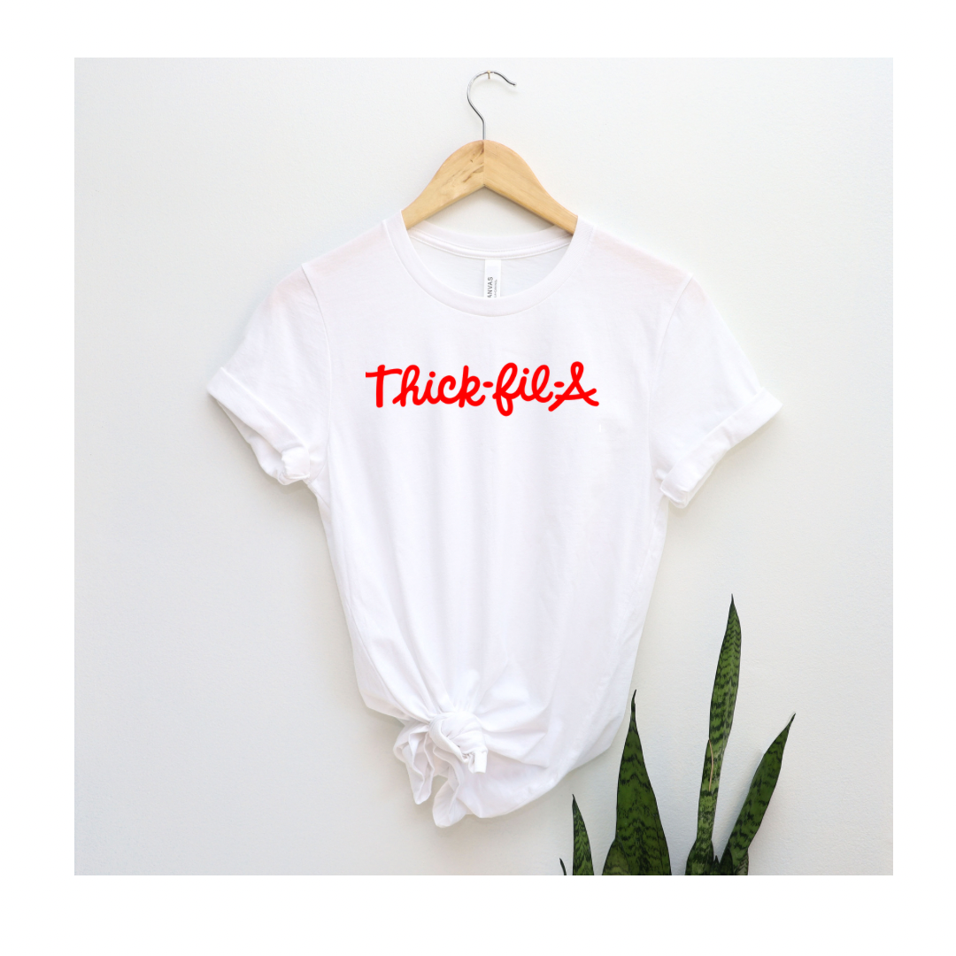 Thick-fil-A Tee for Her or Transfer