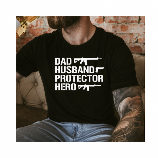 Dad Husband Protector Hero Men’s Tee or Transfer