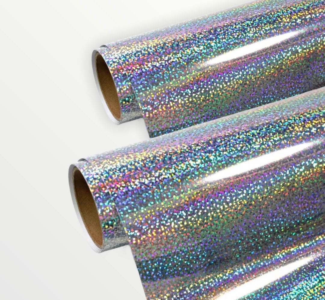 Sparkle Holographic Silver 12x12 sheets